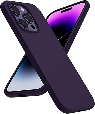 Coque yuyotech en silicone liquide souple pour iphone 14 pro 6,1 pouces, fine