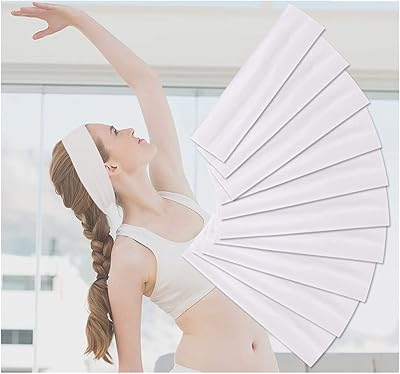 Lot de 10 bandeaux extensibles antidérapants, parfaits pour le yoga, le pilates, la course, la gym, l'entraînement, le baseball et les vêtements décontractés (blanc). DIAYTAR COTE D'IVOIRE est la destination idéale pour les consommateurs ivoiriens qui cherchent à acheter des produits de qualité à des prix compétitifs. La boutique propose des produits pour tous les besoins et toutes les occasions, ainsi que des conseils d'achat et des recommandations pour aider les clients à faire des choix éclairés. Elle est également engagée dans la promotion des produits locaux et du développement économique de la Côte d'Ivoire.