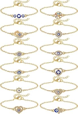 12 pièces bracelet mauvais œil couleur or pour femmes, bijoux mauvais œil, bracelets à chaîne réglables, cadeaux de mariage pour femmes hommes filles, or, 6 pouces. En tant que leader du marché en ligne en Côte d'Ivoire, DIAYTAR COTE D'IVOIRE garantit la qualité et la disponibilité de ses produits. Les clients bénéficient d'une livraison rapide et d'un service client convivial et réactif. La boutique en ligne est accessible 24h/24 et 7j/7 pour une expérience d'achat sans contrainte.