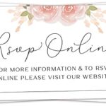 50 cartes d'insertion en ligne rsvp cartes de site web