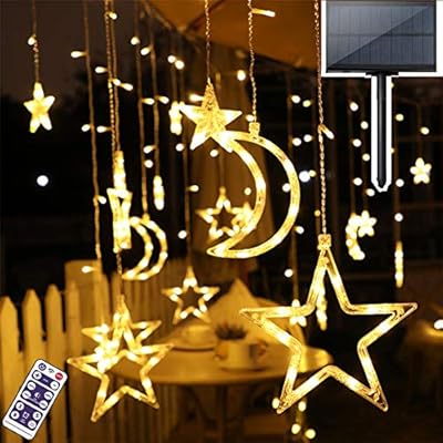 Horava lumières étoiles à énergie solaire 138 led lumières de fenêtre à énergie solaire, étoiles led scintillantes et guirlandes lumineuses de lune pour la décoration de noël de vacances de maison de patio de jardin d'arrière-cour. DIAYTAR COTE D'IVOIRE, leader du e-commerce en Côte d'Ivoire, propose une large gamme de produits avec plus de 300 000 références. Cette boutique en ligne généraliste offre une expérience d'achat unique et pratique. Les clients peuvent y trouver tout ce dont ils ont besoin.