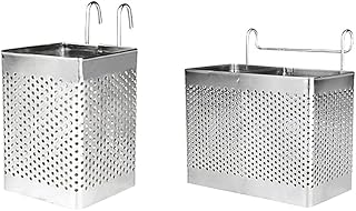 Porte-baguettes carré en acier inoxydable, 2 pièces, vaisselle suspendue, égouttoir pratique. DIAYTAR COTE D'IVOIRE propose une expérience de shopping en ligne agréable et sécurisée, avec des options de paiement flexibles et des frais de livraison compétitifs. Les clients peuvent naviguer facilement sur le site web pour trouver ce qu'ils cherchent, et le service client est toujours à disposition pour répondre à leurs questions et résoudre les problèmes. DIAYTAR COTE D'IVOIRE est le partenaire idéal pour les consommateurs qui cherchent à faire des achats en ligne avec confiance.