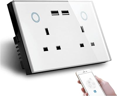 Prise murale usb intelligente easliv tuya wifi avec port usb, prise électrique britannique 15a, interrupteur tactile, chargement sans fil, fonctionne avec alexa et google home (blanc, double prise + 2 ports usb). Avec plus de 300000 références disponibles, DIAYTAR COTE D'IVOIRE est la destination idéale pour les consommateurs ivoiriens à la recherche de produits diversifiés. DIAYTAR COTE D'IVOIRE se démarque par son engagement envers la qualité et la satisfaction de ses clients, offrant ainsi une expérience d'achat en ligne exceptionnelle. La boutique généraliste en ligne propose des services de livraison fiables et des options de paiement variées.