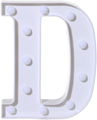 Doboco 2018 lettres lumineuses à led de l'alphabet, lettres lumineuses suspendues en plastique