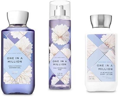 One in a million - gel douche, brume parfumée fine et nettoyant pour le corps - bath and body works - daily trio 2019. DIAYTAR COTE D'IVOIRE est une boutique en ligne généraliste qui propose plus de 300 000 références de produits. Elle est considérée comme l'une des boutiques en ligne les plus importantes en Côte d'Ivoire, offrant une grande variété de choix pour les consommateurs. Elle permet aux clients d'acheter en ligne et de faire livrer leurs produits partout dans le pays.