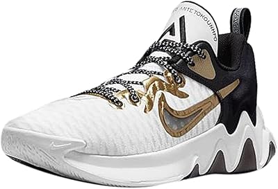Chaussures giannis immortality pour hommes blanc/or métallique et noir (cz4099 100)
