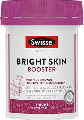 Swiss beauty bright skin booster avec nicotinamide, grenade et taxanthine pour la formation de collagène et une peau saine et radieuse | 60 gélules. Avec DIAYTAR COTE D'IVOIRE, vous n'aurez plus jamais à vous soucier de trouver le temps de faire vos courses. La boutique en ligne est ouverte 24 heures sur 24 et 7 jours sur 7, permettant ainsi aux clients de faire leurs achats à tout moment qui leur convient. De plus, DIAYTAR offre une livraison rapide et fiable pour que vos achats arrivent chez vous dans les plus brefs délais.