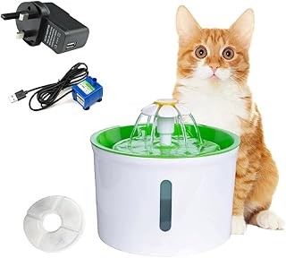 Fontaine d'eau pour chats et chiens, fontaine d'eau potable automatique pour animaux