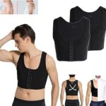 2pcs gynécomastie compression shapewear débardeur de soutien du dos pour hommes réduisez la graisse