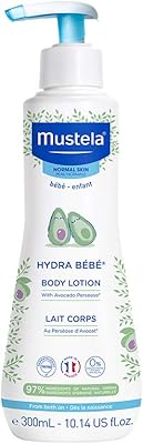 Lait corporel hydratant quotidien mustela hydra baby aux huiles naturelles d'avocat, de jojoba