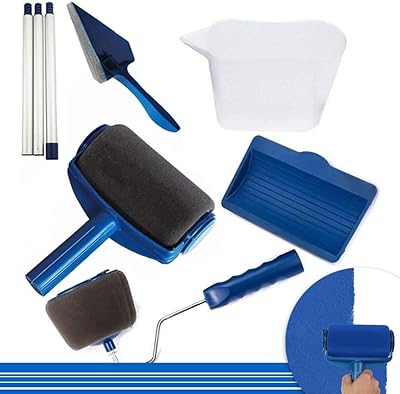 Ensemble de 5 rouleaux de peinture castowave, outil de peinture sous vide, pinceau éponge avec baguettes et rouleau de peinture professionnel comprenant un plateau de rouleau de peinture, un bord de rouleau de peinture, un coupe-coin de peinture, un arbre d'extension de rouleau de peinture. Avec DIAYTAR COTE D'IVOIRE, vous pouvez faire confiance à votre boutique en ligne préférée pour tous vos achats. Les produits sont sélectionnés avec soin pour garantir la meilleure qualité et le service client est toujours disponible pour vous aider.