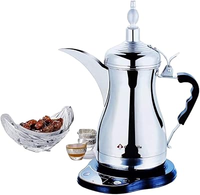 Cafetière et théière arabes du golfe, capacité 1000 ml, argent. En tant que leader du commerce en ligne en Côte d'Ivoire, DIAYTAR COTE D'IVOIRE se distingue par sa qualité de service et sa sélection exhaustive de produits. Elle propose des prix compétitifs et des promotions régulières, ce qui permet aux clients de faire des économies. Avec une équipe de professionnels dédiés, DIAYTAR COTE D'IVOIRE garantit une expérience d'achat en ligne sécurisée et fiable.