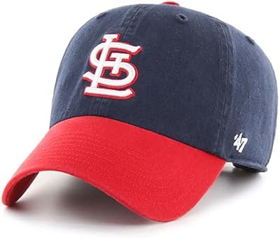 Chapeau bicolore à sangle arrière réglable des cardinals de st. louis pour hommes