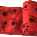 Couverture en laine pour chats, chiens et animaux de compagnie (rouge)