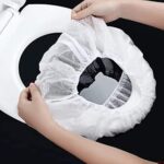 10pcs delfino housses de siège de toilette jetables en tissu non tissé