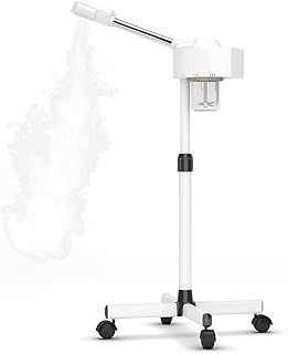 Vapeur facial professionnel, buse réglable et brume chaude ionique puissante pour un nettoyage