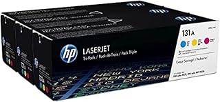 Cartouches de toner hp laserjet originales u0sl1am 131a, cyan/magenta/jaune, emballage multiple