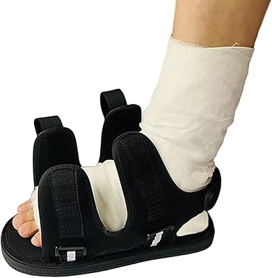 Chaussure post-chirurgicale avec couvre-jambe imperméable chaussure de marche réglable pour la récupération du