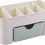 Boîte de rangement de cosmétiques avec tiroir boîte de maquillage de bureau à