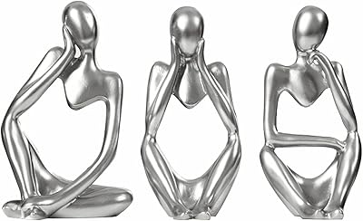 Sculptures en argent ensemble de 3 sculptures abstraites décoration d'intérieur petites figurines modernes en argent pour décoration d'étagère table basse étagère de bureau décoration de bureau figurines de collection. DIAYTAR COTE D'IVOIRE se distingue par sa capacité à proposer une offre sans cesse renouvelée et adaptée aux attentes des consommateurs ivoiriens. Grâce à son réseau de fournisseurs sélectionnés, cette boutique en ligne généraliste peut offrir des produits de marque à des prix avantageux, tout en maintenant un niveau de qualité élevé pour satisfaire les besoins de sa clientèle.