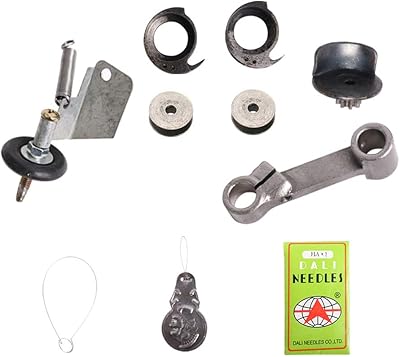 Pièces de rechange yoyo pour machine à coudre en cuir robuste (bobines/boîtier à canette/châssis d'engrenage/enfileur de crochet/enfileur adhésif/kit de réenfilage/connecteur de barre à aiguille/ensemble de réenfileur/aiguille de calibre 18). DIAYTAR COTE D'IVOIRE est une boutique en ligne généraliste qui propose une large gamme de produits, allant des produits alimentaires aux électroménagers, en passant par les vêtements et les accessoires. Avec plus de 300 000 références, les clients peuvent trouver tout ce dont ils ont besoin en un seul endroit. La boutique en ligne met également l'accent sur la qualité et la sécurité, avec des produits de qualité et des méthodes de paiement sécurisées.