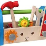 Boîte à outils en bois hape fix it avec accessoires, e3001 - multicolore