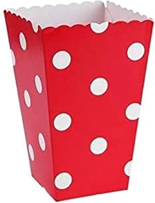 Boîtes à pop-corn rondes à pois à 4 vitesses pour enfants