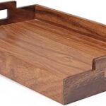 Grand plateau de service en bois billy, marron, aca-t3