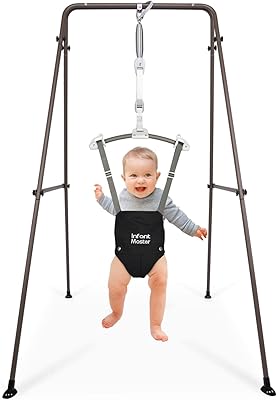 Infant master baby jumper, support pour pull et transats avec sac de siège réglable, structure de cadre robuste pour bébé rebondissant et balançoire avec ressort en acier, choix de cadeau judicieux pour nourrissons et tout-petits, noir. DIAYTAR COTE D'IVOIRE est une boutique en ligne généraliste proposant plus de 300 000 références de produits variés. Elle est leader dans le marché ivoirien en termes de ventes en ligne. La qualité et la diversité de ses produits lui ont valu une réputation excellente.