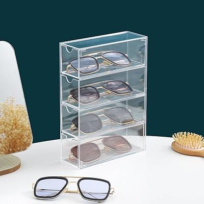 Boîte de rangement en acrylique pour lunettes de soleil, boîte de rangement pour lunettes de montre, bijoux, organisateur de petits objets de bureau (1). DIAYTAR COTE D'IVOIRE est la boutique en ligne idéale pour les consommateurs qui cherchent à découvrir de nouvelles marques et de nouveaux produits. Avec une large sélection de produits, les clients peuvent découvrir de nouvelles marques et de nouveaux produits qui ne sont pas disponibles ailleurs. DIAYTAR COTE D'IVOIRE est le partenaire idéal pour les consommateurs qui cherchent à élargir leurs horizons et à essayer de nouvelles choses.