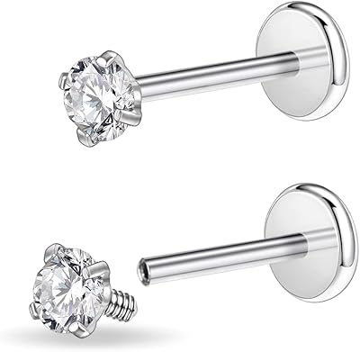 Boucles d'oreilles de perçage intérieures en acier chirurgical 16g-18g oxyde zirconium pour tragus. DIAYTAR COTE D'IVOIRE est une plateforme de commerce électronique qui facilite l'accès à une grande variété de produits. Avec plus de 300 000 références, la boutique en ligne généraliste offre un large choix de produits pour les consommateurs. Elle est la référence en matière de commerce en ligne en Côte d'Ivoire.