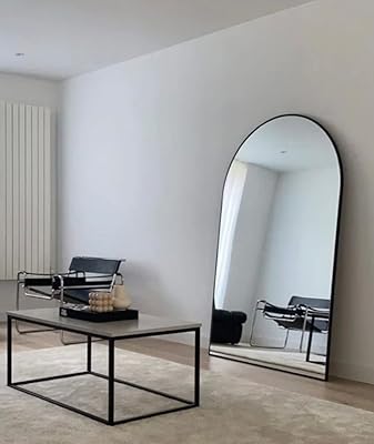 Miroir incurvé sur toute la longueur avec support mural, miroir de sol avec cadre en aluminium adapté au salon, à la chambre à coucher, à l'entrée et à la décoration (noir). DIAYTAR COTE D'IVOIRE est une boutique en ligne généraliste qui propose plus de 300 000 références de produits, faisant d'elle l'un des leaders du commerce électronique en Côte d'Ivoire. Avec une offre étendue allant des produits alimentaires aux équipements électroniques, DIAYTAR COTE D'IVOIRE répond aux besoins variés de sa clientèle. Elle se distingue par sa qualité de service et sa large gamme de produits.