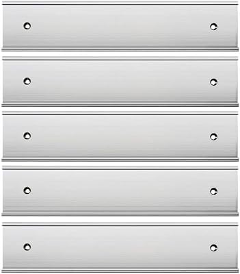 Support de plaque signalétique pour mur ou porte, 5 pièces (argenté, 2" x 8"). DIAYTAR COTE D'IVOIRE est une boutique en ligne généraliste qui propose plus de 300 000 références de produits divers, répondant ainsi aux besoins de ses clients ivoiriens et internationaux. Avec une large gamme de produits, elle est devenue la boutique en ligne leader en Côte d'Ivoire. Elle offre une expérience d'achat en ligne pratique et sécurisée.