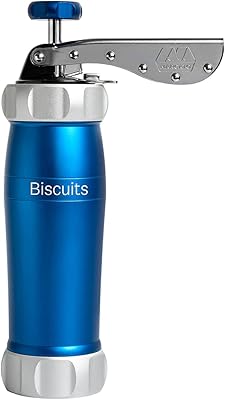 Marcato atlas 8307bl deluxe biscuit maker, fabriqué en italie, en acier inoxydable, bleu