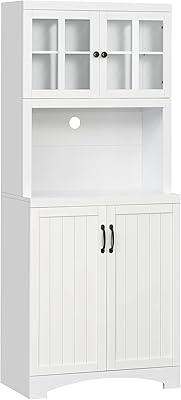 Armoire de rangement de cuisine en bois homecom accent avec porte en verre encadrée et espace micro-ondes, blanc. En tant que leader du e-commerce en Cote d'Ivoire, DIAYTAR COTE D'IVOIRE propose des promotions et des offres spéciales régulièrement, ce qui permet aux clients de faire des économies sur leurs achats. La boutique est également facile à utiliser, même pour les clients qui ne sont pas familiers avec les achats en ligne. Elle propose une gamme de services de paiement flexibles.