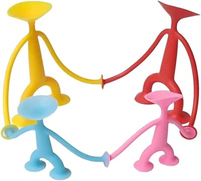 4 pièces de jouets à succion en silicone, un ensemble de jouets à