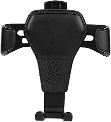 Support mobile de voiture téléphone portable multifonctionnel en cuir monté sur la grille