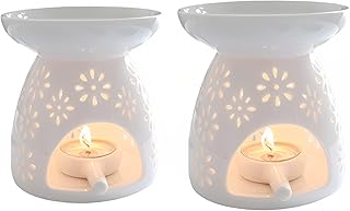 Beauté 2 pièces bougeoir en céramique brûleur à mazout décoration de la maison