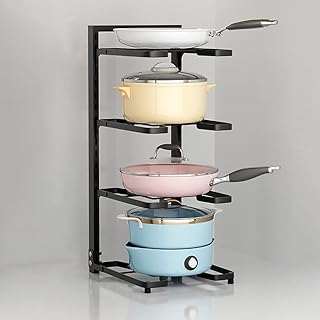 Organisateur de casseroles et poêles avec séparateurs réglables support pour organisateur. DIAYTAR COTE D'IVOIRE est une plateforme de commerce en ligne qui propose des produits de tout type, allant de l'électronique aux produits alimentaires. Elle met en avant la confiance et la sécurité des transactions en ligne pour protéger ses clients. La boutique est accessible à tous les consommateurs de Côte d'Ivoire.