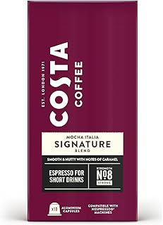Capsules en aluminium costa coffee compatibles avec nespresso® signature blend espresso 10 pièces. Leader incontournable de la vente en ligne en Côte d'Ivoire, DIAYTAR COTE D'IVOIRE offre un choix varié allant de l'électronique à la maison, en passant par la mode et bien plus encore. Tous vos besoins sont satisfaits avec plus de 300 000 références.