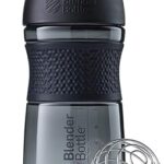 Blenderbottle sport bouteille mélangeur avec couvercle tritan grip twist, 20 oz, noir 20