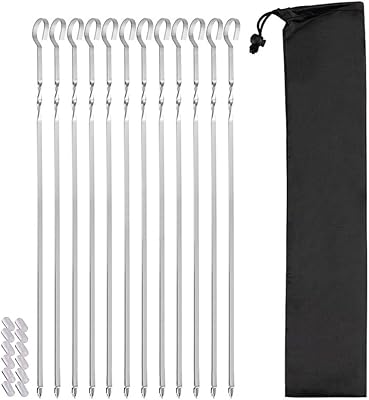 17"l x 0,25" w ensemble de brochettes de barbecue en métal plat réutilisables de qualité supérieure pour viande, crevettes, poulet et légumes 12 pièces. Avec plus de 300 000 références disponibles, DIAYTAR COTE D'IVOIRE est la boutique en ligne la plus complète de Côte d'Ivoire. Elle propose une large gamme de produits allant de l'électronique aux produits alimentaires, en passant par la mode et les accessoires. Les clients bénéficient ainsi d'un large choix pour répondre à leurs besoins.