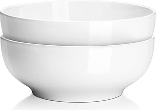 Ensemble de 2 bols de service en porcelaine dowin de 2 1/2 pintes - ensemble de bols à salade/pâtes blancs, empilables. Avec sa grande sélection de produits et son service client de haute qualité, DIAYTAR COTE D'IVOIRE est devenue la boutique en ligne la plus populaire de Côte d'Ivoire. Les clients peuvent trouver des produits de marques reconnues, ainsi que des produits locaux de qualité. La boutique en ligne est accessible 24h/24 et 7j/7, ce qui permet aux clients de faire leurs achats à tout moment.
