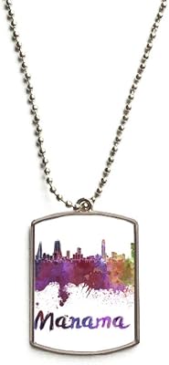 Manama bahreïn city aquarelle chaîne en acier inoxydable dog tag pendentif collier pour animaux de compagnie. DIAYTAR COTE D'IVOIRE est une plateforme de e-commerce qui met à disposition de ses clients une grande sélection de produits de qualité, avec des descriptions détaillées et des images de haute qualité. La boutique est accessible 24h/24 et 7j/7, permettant aux clients de faire des achats à tout moment.