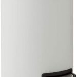 Poubelle à pédale en métal avec revêtement mat hima, 3 litres, gris clair