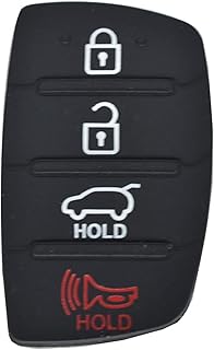 Couvercle de clé de voiture en caoutchouc de remplacement pour hyundai tucson, santa