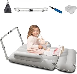 Lit de voyage gonflable hcozme pour enfants, lit d'avion de voyage multifonctionnel