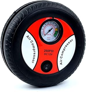 Pompe de compresseur d'air portable 260psi dc 12v, mini gonfleur électrique de pneu
