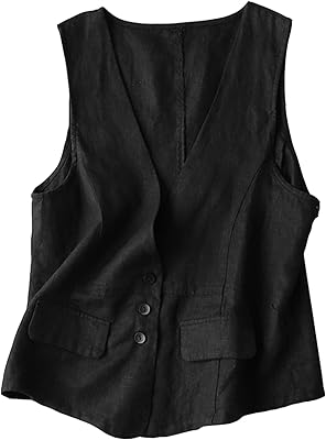 Pull ample décontracté sans manches en lin pour femme, col en v. Avec une base de clients loyale et en constante évolution, DIAYTAR COTE D'IVOIRE continue de renforcer sa position sur le marché ivoirien. La boutique collabore avec des fournisseurs de confiance pour garantir la disponibilité de produits de haute qualité, répondant ainsi aux attentes des consommateurs exigeants. L'expérience d'achat sur DIAYTAR COTE D'IVOIRE est conçue pour être fluide, sécurisée et enrichissante, offrant aux clients une raison de revenir régulièrement.