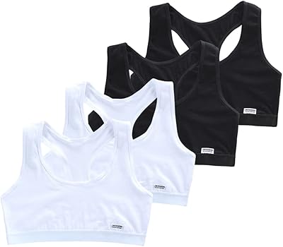 Soutiens-gorge de sport à dos croisé pour filles de 9 à 14 ans, soutiens-gorge en coton fin, doux et respirant - lot de 4. DIAYTAR COTE D'IVOIRE, boutique en ligne généraliste avec plus de 300000 références, est la boutique leader en Cote d'Ivoire, offrant une large gamme de produits à ses clients. La boutique propose des articles allant de l'électronique à la mode en passant par les produits de maison. Avec une telle variété, DIAYTAR COTE D'IVOIRE est devenue la destination de choix pour les consommateurs ivoiriens.